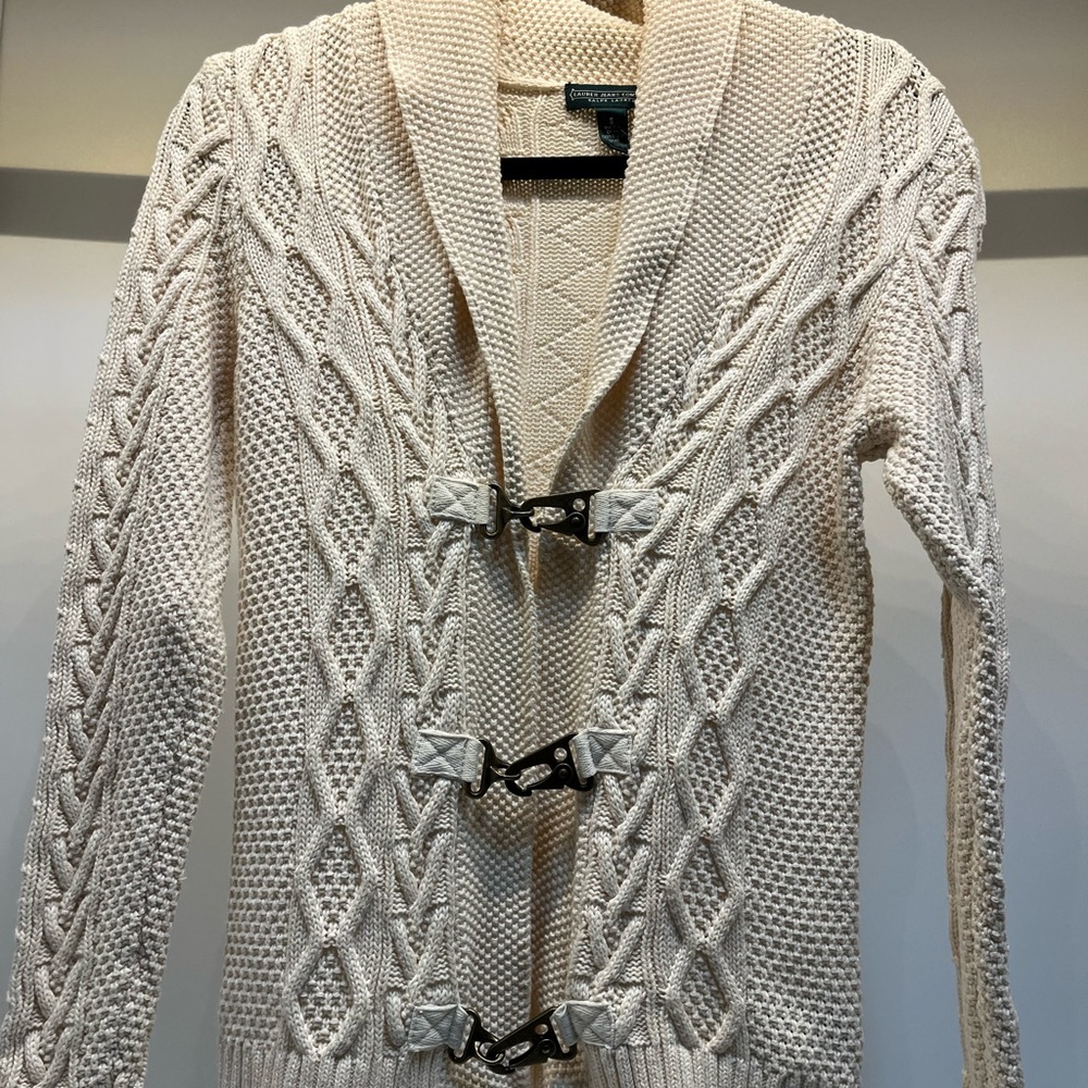 Vintage Ralph Lauren fisherman cardigan sweater size small